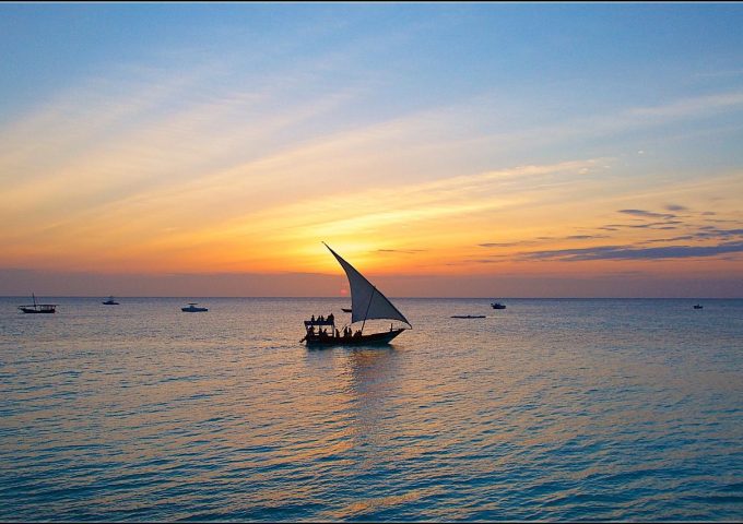 zanzibar, sunset, sail, nature, evening